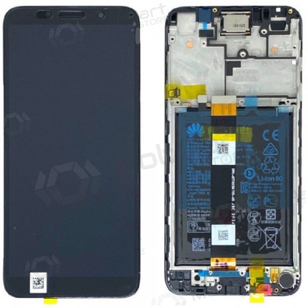 Huawei Y5p 2020 scherm (zwart) (met een frame en batterij) (service pack) (origineel)