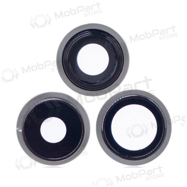 Apple iPhone 13 Pro camera glas (3stuks) (zilverachtig) (met een frame)