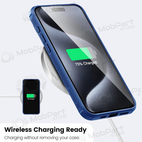 Apple iPhone 14 hoesje „Nillkin CamShield Pro“ (blauw)