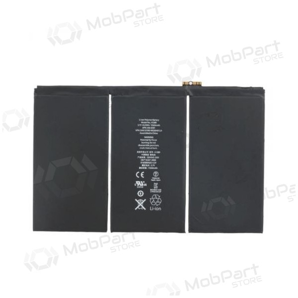 Apple iPad 3 / iPad 4 A1389 / A1460 / A1459 / A1458 batterij, akumuliatorius (11560mAh)