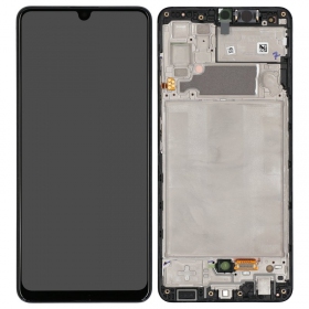Samsung Galaxy A32 4G scherm (zwart) (met een frame) (refurbished)