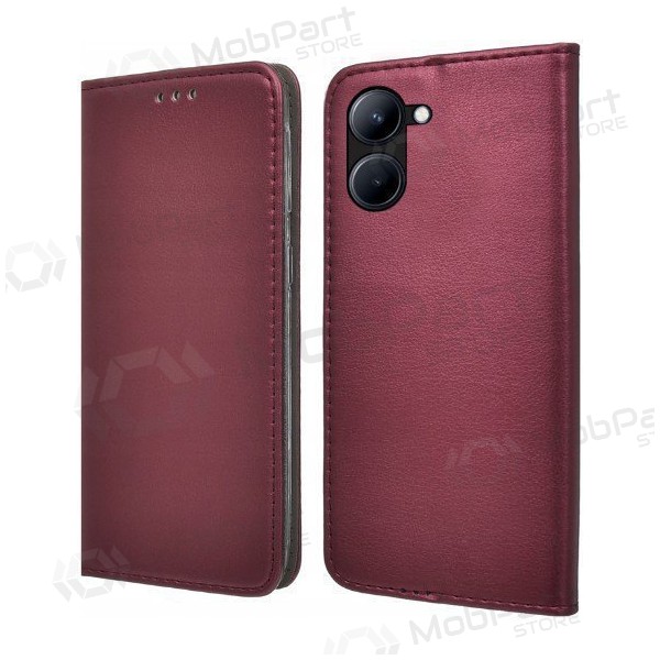 Xiaomi Redmi A5, Poco C71 (173,45x79,35x8,45) hoesje - Smart Magnetic (bordeaux)
