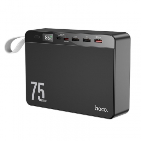 Externe batterij Power Bank Hoco J94 Overlord 22.5W 75000mAh zwart
