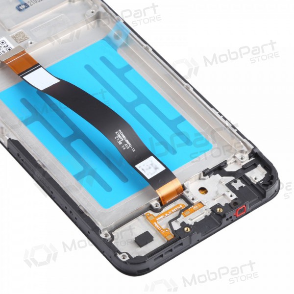 Samsung Galaxy A22 5G scherm (zwart) (met een frame) (origineel)