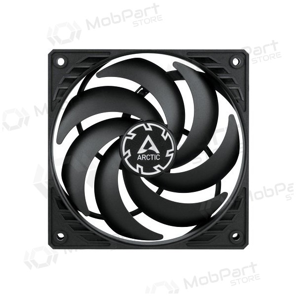 ARCTIC P12 SLIM PWM PST case fan, 4-pin, 120mm, siauras, zwart