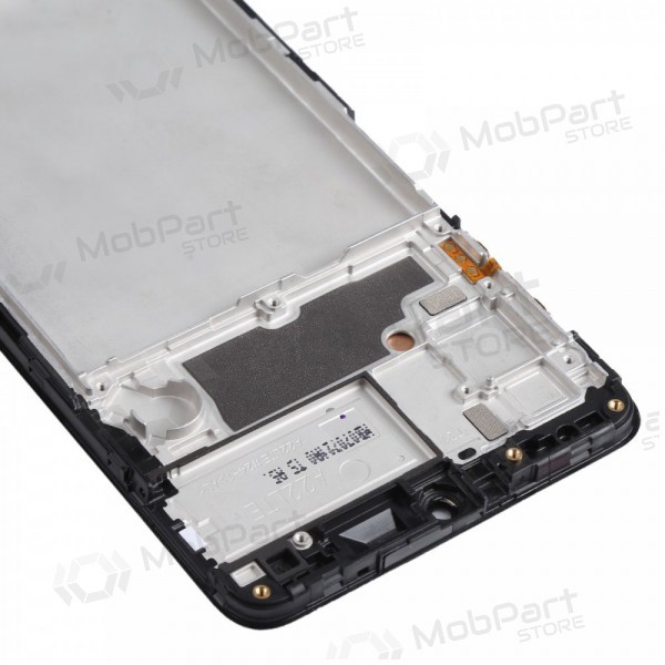 Samsung Galaxy A22 4G scherm (zwart) (met een frame) (origineel)
