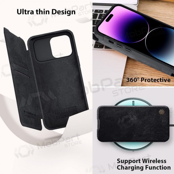 Apple iPhone 14 Plus hoesje „Nillkin Leather“ (blauw)