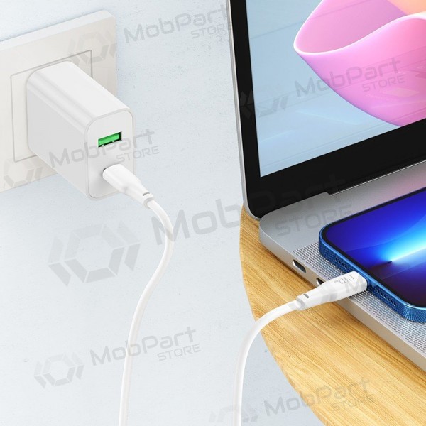 USB kabel Hoco X93 60W USB-C to USB-C 1.0m wit
