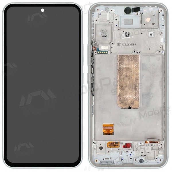 Samsung Galaxy A54 5G scherm (wit) (met een frame) (origineel)