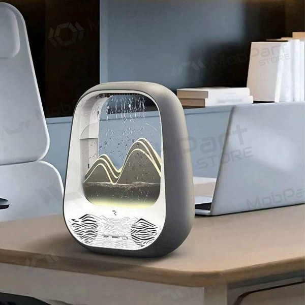 Ontspannende groene bluetooth-luidspreker met RGB-verlichting Relaxing Rain.