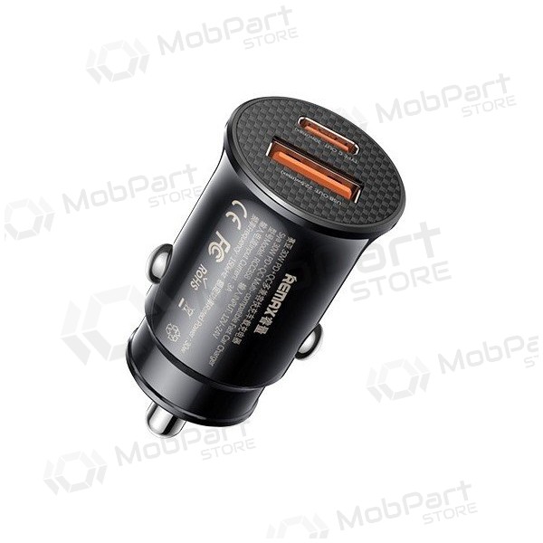 Autolader Remax RCC358 30W USB-C/USB-A zwart