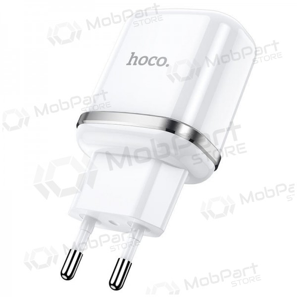 Oplader Hoco N4 met 2 USB-poorten (2.4A) (wit)
