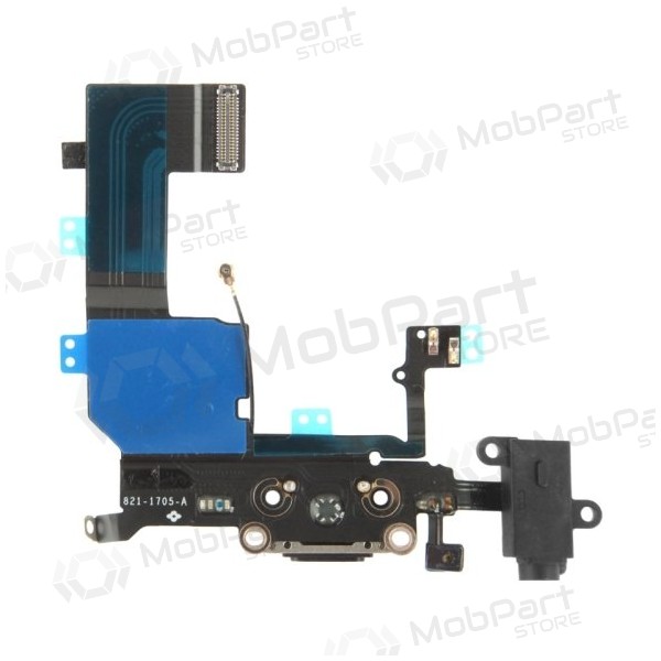 Apple iPhone 5C oplaadconnector en microfoon (zwart)