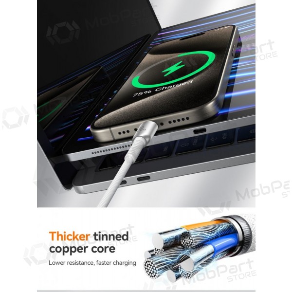 USB kabel Joyroom S-A51 USB-C to Lightning 30W 1.2m grijs