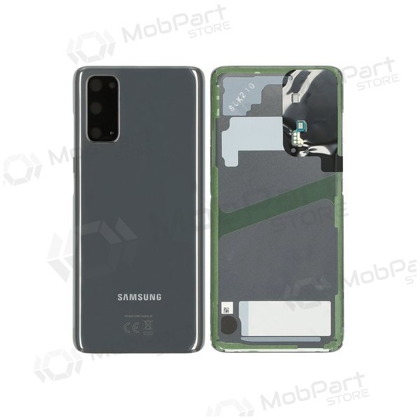 Samsung G981F / G980 Galaxy S20 achterkant grijs (Cosmic Grey) (gebruikt grade B, origineel)