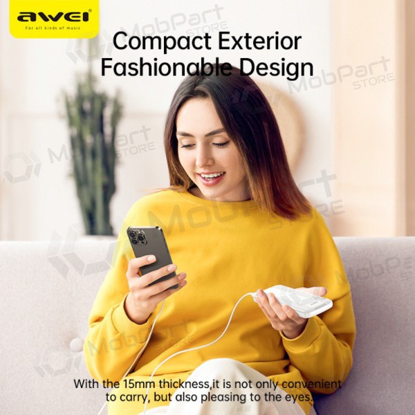 Externe batterij Power Bank Awei P20K 5V/2.4A 10000mAh zwart