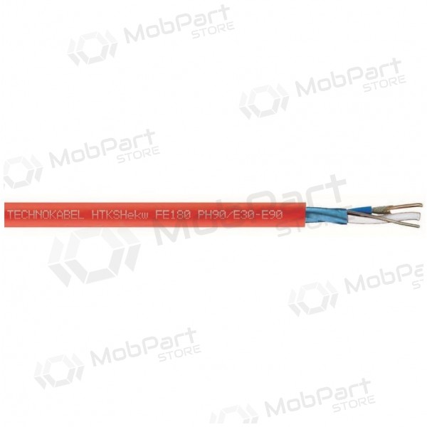 Brandwerende kabel Technokabel HTKSHekw FE180/Ph90 E30-E90 1x2x1.4mm (500m, B2ca, s1a, d0, a1, afgeschermd)