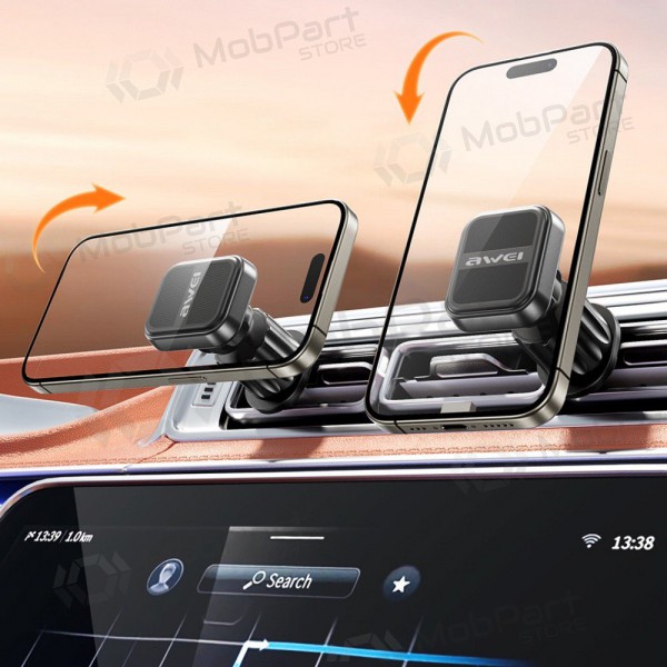 Autotelefoonhouder Awei X52 Magnetic (air vent) zwart