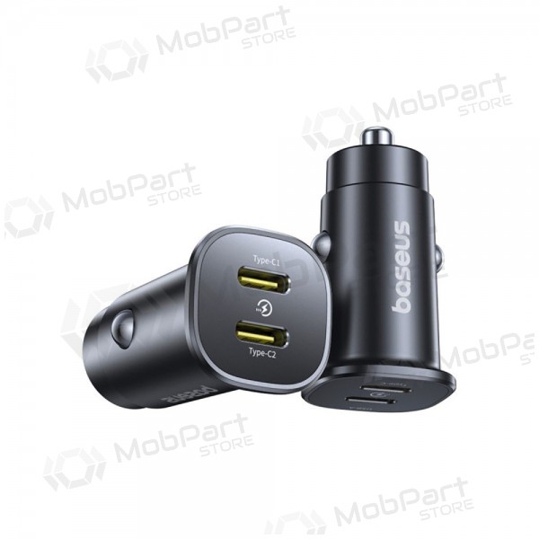 Autolader Baseus GoTrip 2xUSB-C 30W zwart C00072300123-01