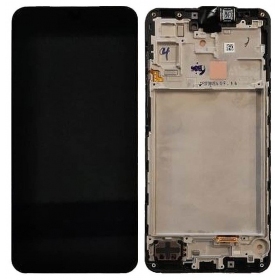 Samsung Galaxy A17 5G scherm (zwart) (met een frame) (origineel)