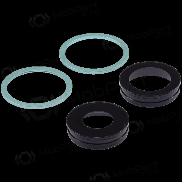 Apple iPhone 11 camera glas (2stuks) (groen) (met een frame)