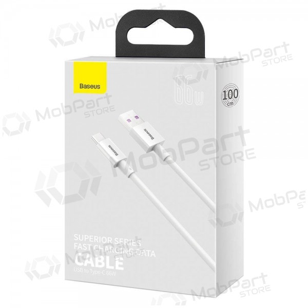 USB kabel Baseus Superior Type-C 66W 1.0m (wit) CATYS-02