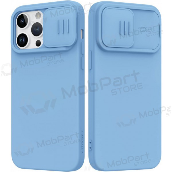 Apple iPhone 15 Pro Max hoesje „Nillkin Silicone“ (lichtblauw)