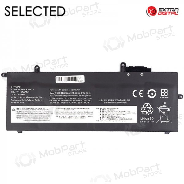 LENOVO 01AV470, 3900mAh laptop batterij, Selected