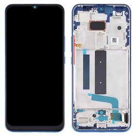 Xiaomi Mi 10 Lite 5G scherm (blauw/ groen) (met een frame) (origineel)