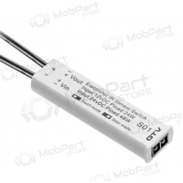 Bekontaktis jungiklis LED juostoms GTV AE-WBBUNI-10DIM (wit, 12V)