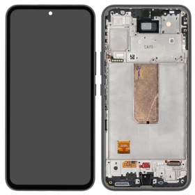 Samsung Galaxy A54 5G scherm (grafitas) (met een frame) (origineel)