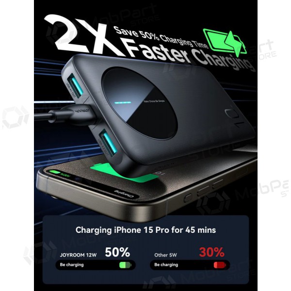 Externe batterij Power Bank Joyroom JR-PBF12 10000mAh zwart