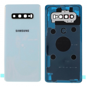 Samsung G975 Galaxy S10 Plus achterkant wit (Prism White) (gebruikt grade A, origineel)