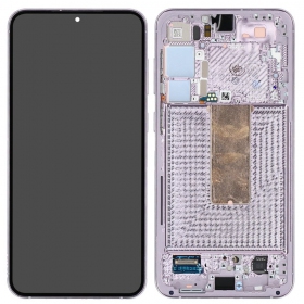 Samsung Galaxy S23+ scherm (levandų) (met een frame) (origineel)