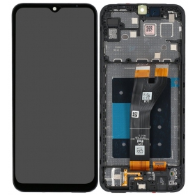 Samsung Galaxy A14 5G scherm (zwart) (met een frame) (origineel)