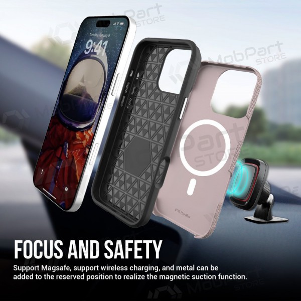 Apple iPhone 16 Pro Max hoesje „Perfectionists“ (rožinio aukso)