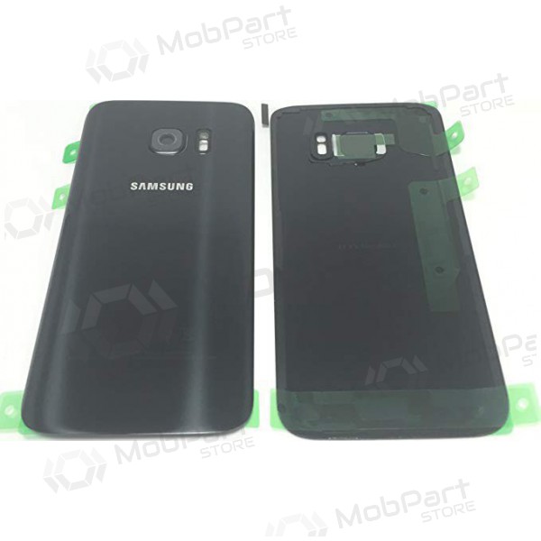 Samsung G930F Galaxy S7 achterkant (zwart) (gebruikt grade A, origineel)