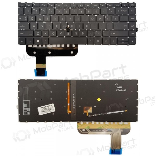 Toetsenbord HP EliteBook 845 G7, su pašvietimu en „trackpoint“