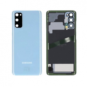 Samsung G981F / G980 Galaxy S20 achterkant (Cloud Blue) (gebruikt grade B, origineel)