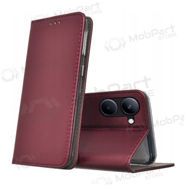Xiaomi Redmi A5, Poco C71 (173,45x79,35x8,45) hoesje - Smart Magnetic (bordeaux)
