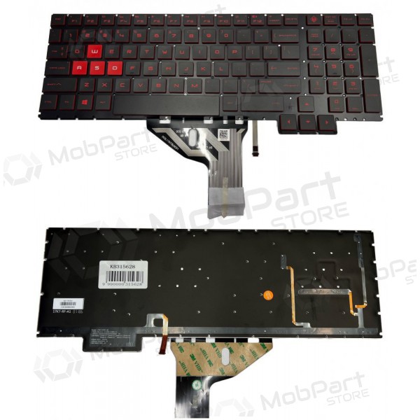 HP Omen 15-ce016na toetsenbord (US) (met verlichting)