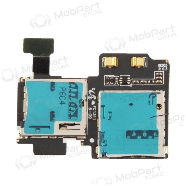 Samsung i9500 Galaxy S4 / i9505 Galaxy S4 SIM en microSD kaarts lizdo connector