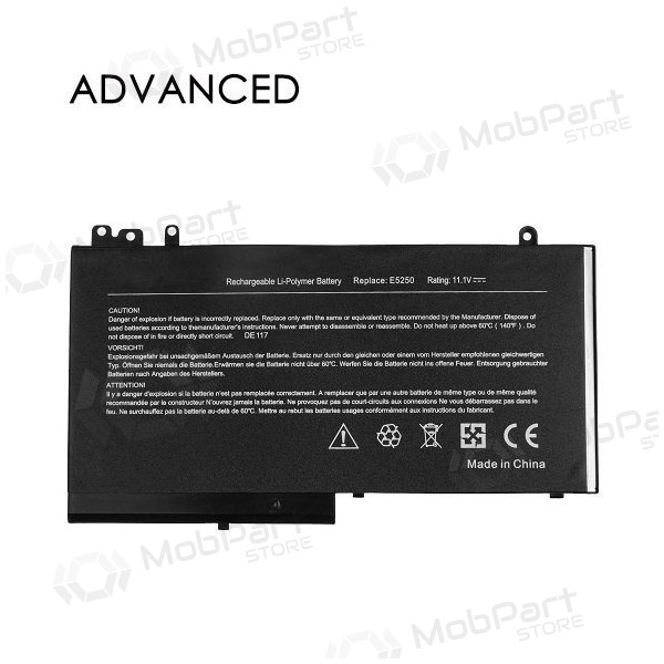DELL RYXXH, 3600mAh laptop batterij, Advanced