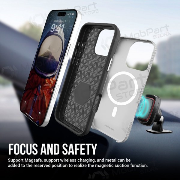 Apple iPhone 15 hoesje „Perfectionists“ (zilverachtig)