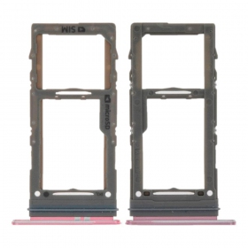 Samsung Galaxy G980 / G981 / G985 / G986 S20 / S20 Plus SIM-kaarthouder (roze)