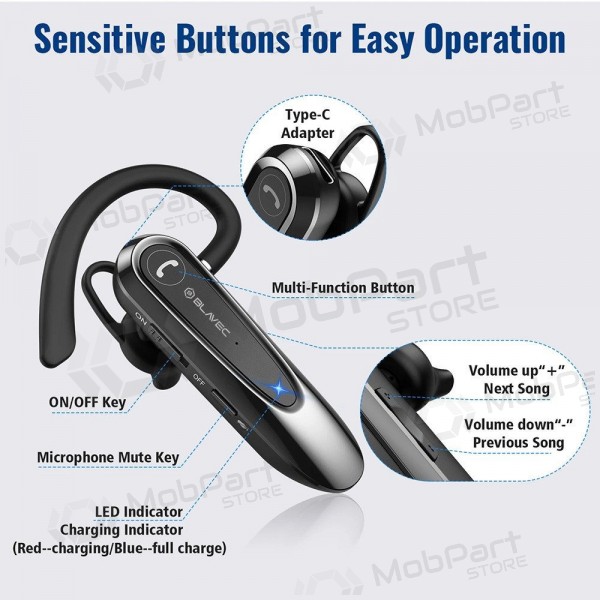 Draadloze handsfree Blavec Adventure 5 BHAD5-B