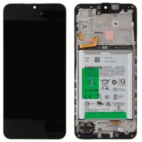 Samsung Galaxy A16 5G scherm (zwart) (met een frame en batterij) (origineel)