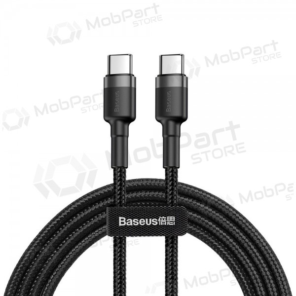 USB kabel Baseus Cafule PD60W Type-C 2.0m grijs-zwart CATKLF-HG1
