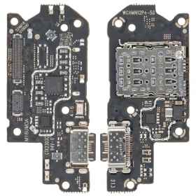 Xiaomi Redmi Note 12 Pro+ 5G oplaadconnector en microfoon (service pack) (origineel)