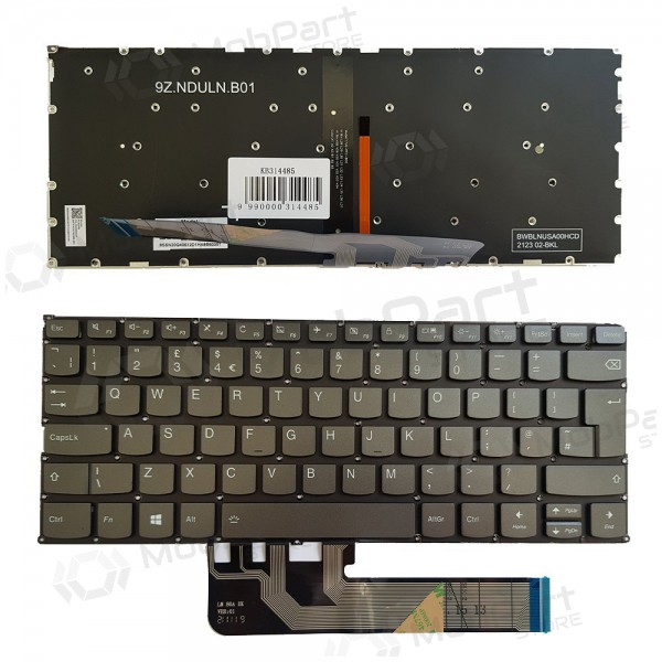 Lenovo Yoga 730-13IKB, 730-15IKB toetsenbord (UK) (met verlichting)
